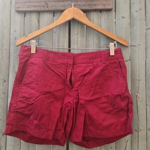 J.Crew Women’s Red Chino Shorts – Size 6